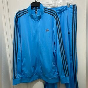 Adidas Essentials Tracksuit jacket straight leg pants sweatsuit warmup exercise